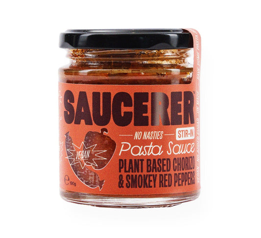 The Saucerer Plant Based Chorizo & Smokey Red Peppers 190g