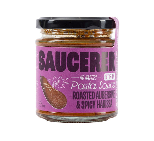 The Saucerer Roasted Aubergine & Spicy Harissa 190g