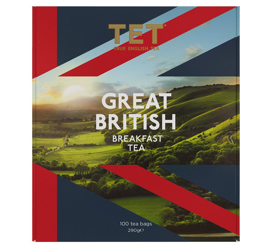 True English Tea Great British Breakfast Tea 100 Tea Bags