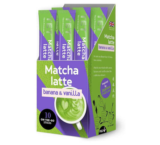 True English Tea Matcha Latte (Banana & Vanilla) 10x10g