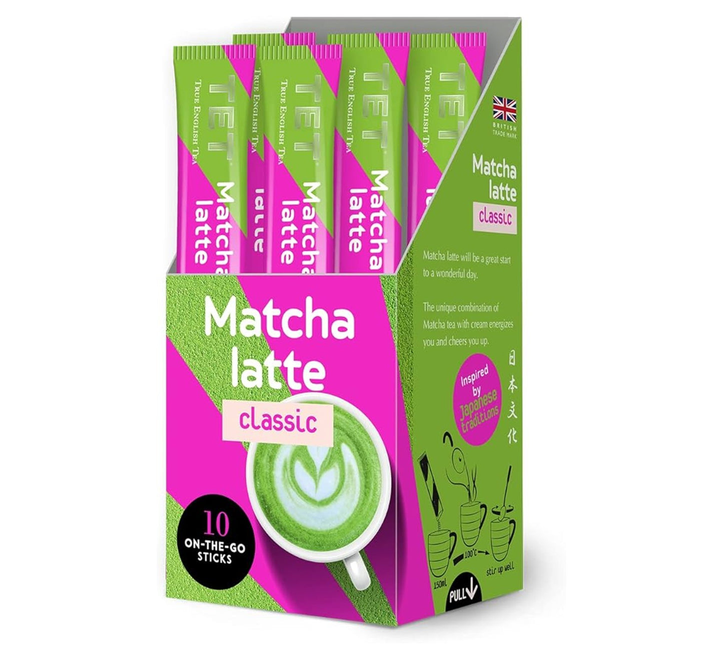 True English Tea Matcha Latte (Classic) 10x10g