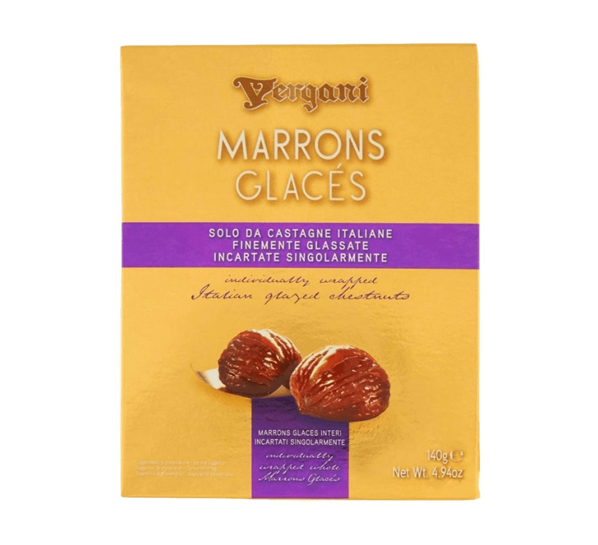 Vergani Marrons Glaces Box 140g