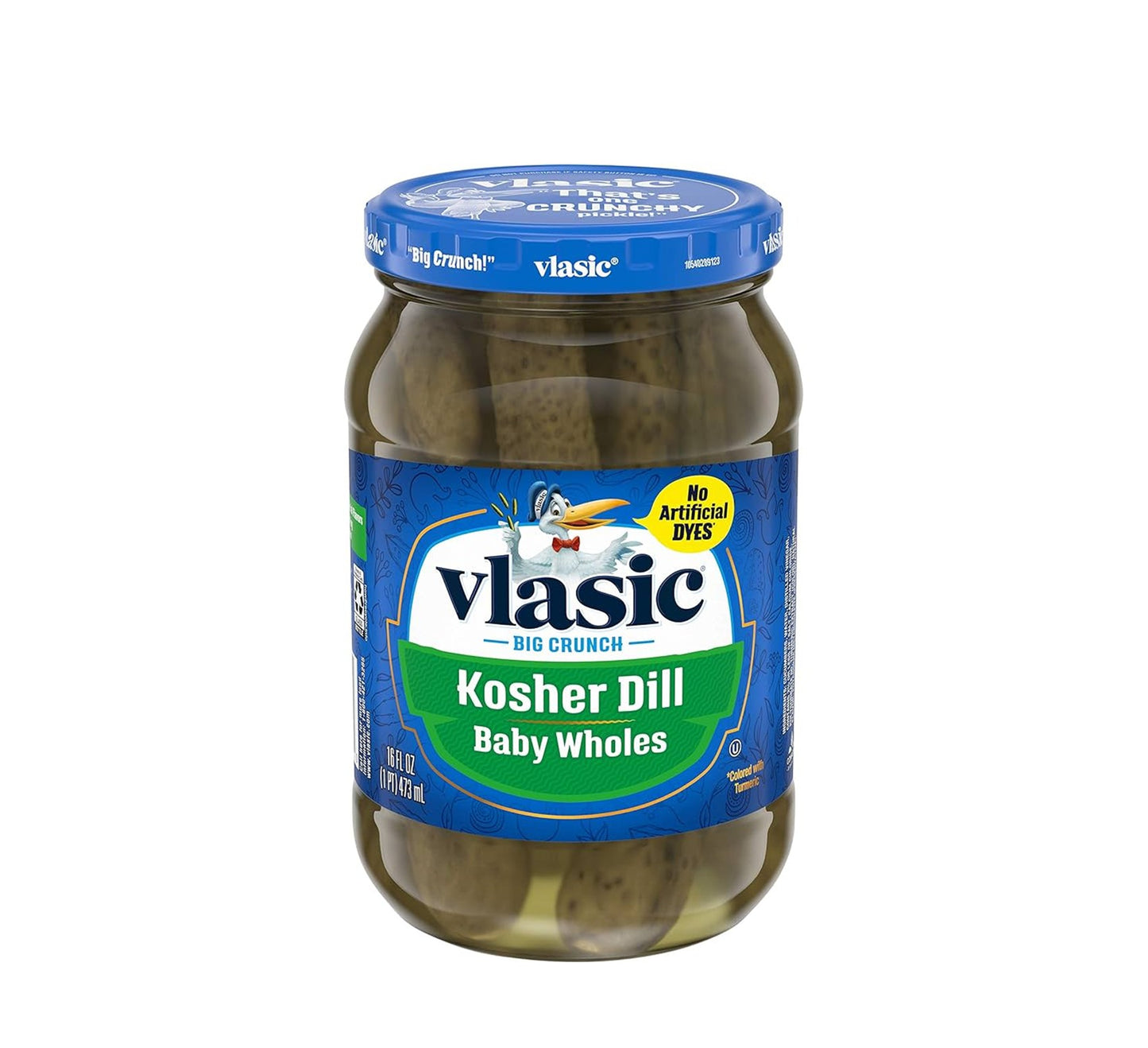 Vlasic Kosher Dill Baby Wholes Pickles 473ml