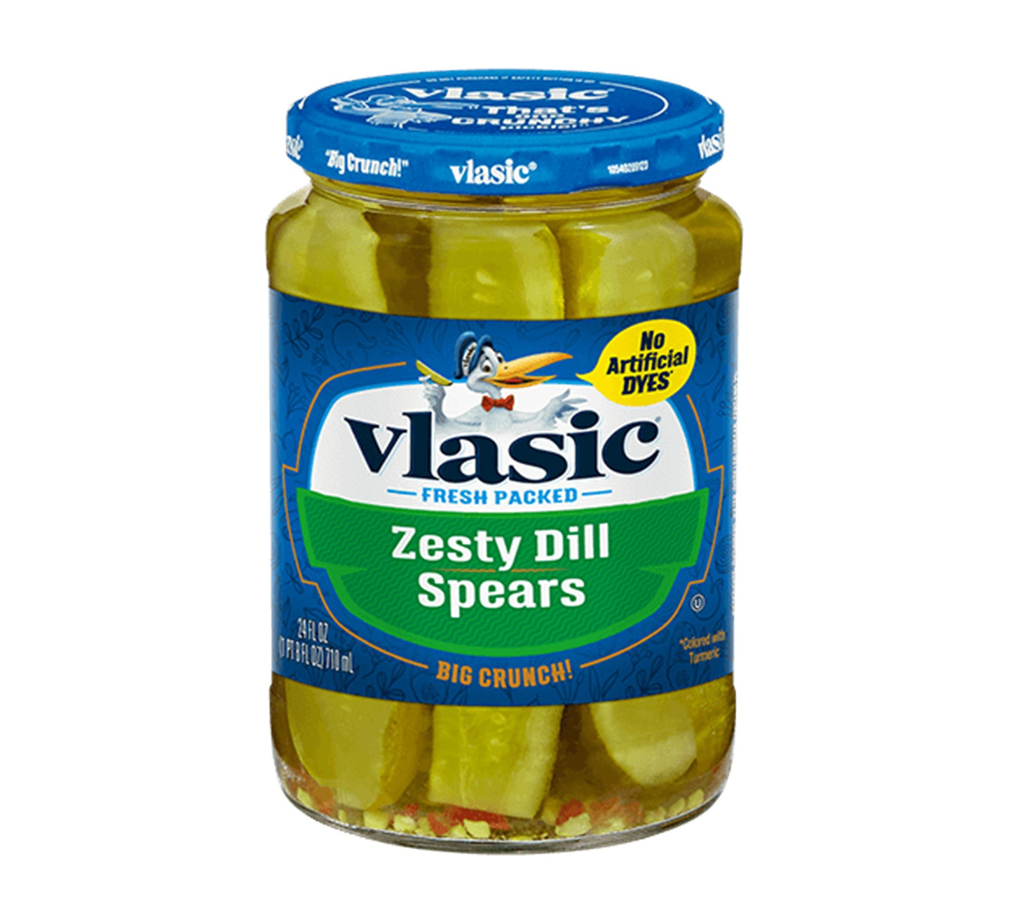 Vlasic Zesty Dill Spears Pickles 710ml