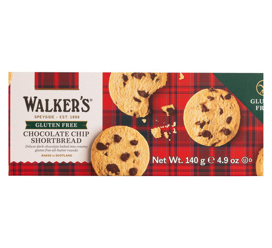 Walker's Gluten Free Chocolate Chip Shortbread 140g