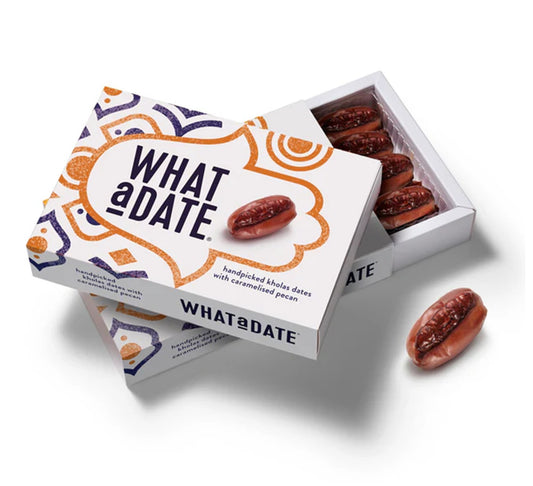What a Date Handpicked Kholas Dates with Caramelised Pecan 180g