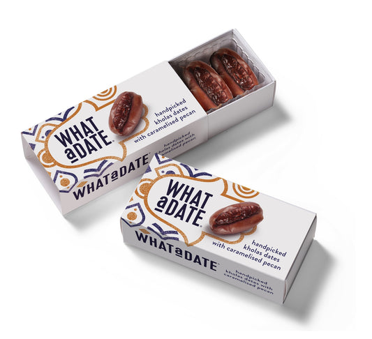 What a Date Handpicked Kholas Dates with Caramelised Pecan 50g