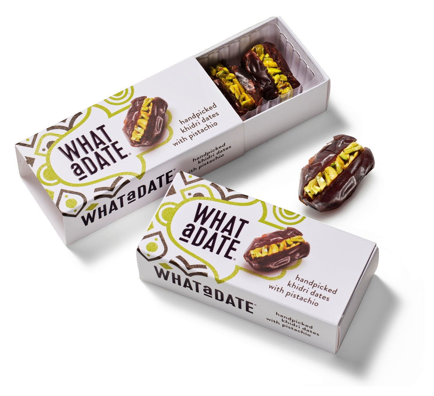 What a Date Handpicked Khidri Dates with Pistachio 50g