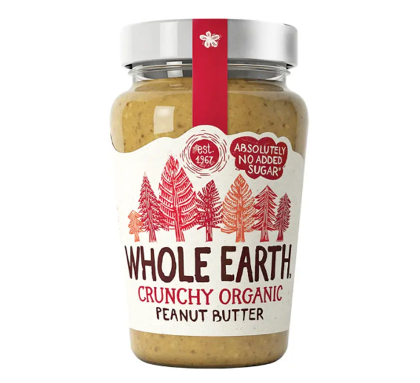 Whole Earth Organic Crunchy Peanut Butter 340g