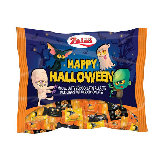Zaini Happy Halloween Milk Chews & Milk Chocolates Bag 225g