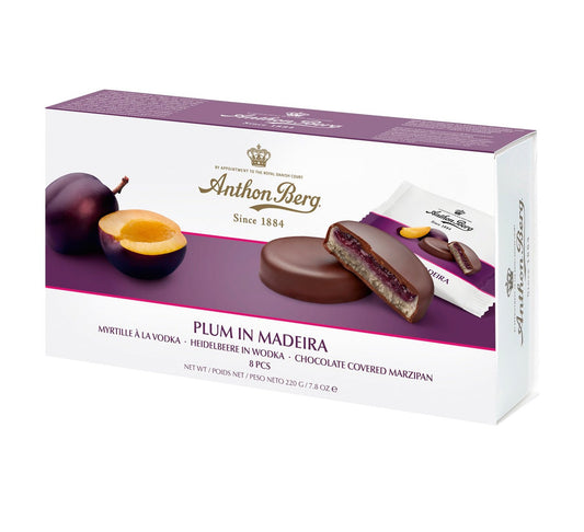 Anthon Berg Plum in Madeira Marzipan 220g