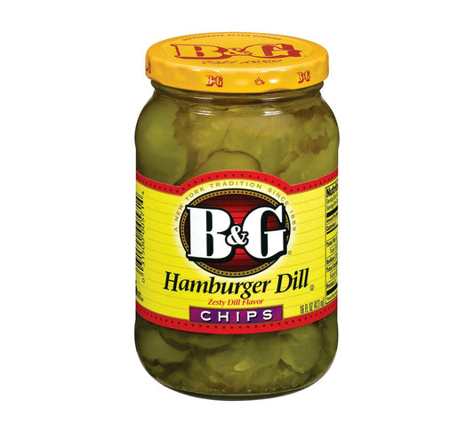 B&G Hamburger Dill Chips 473ml