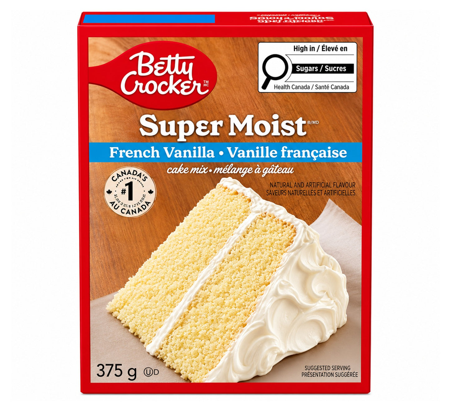 Betty Crocker Super Moist French Vanilla Cake Mix 375g (Canadian)