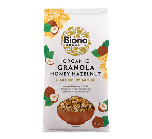 Biona Organic Honey Hazelnut Granola 375g
