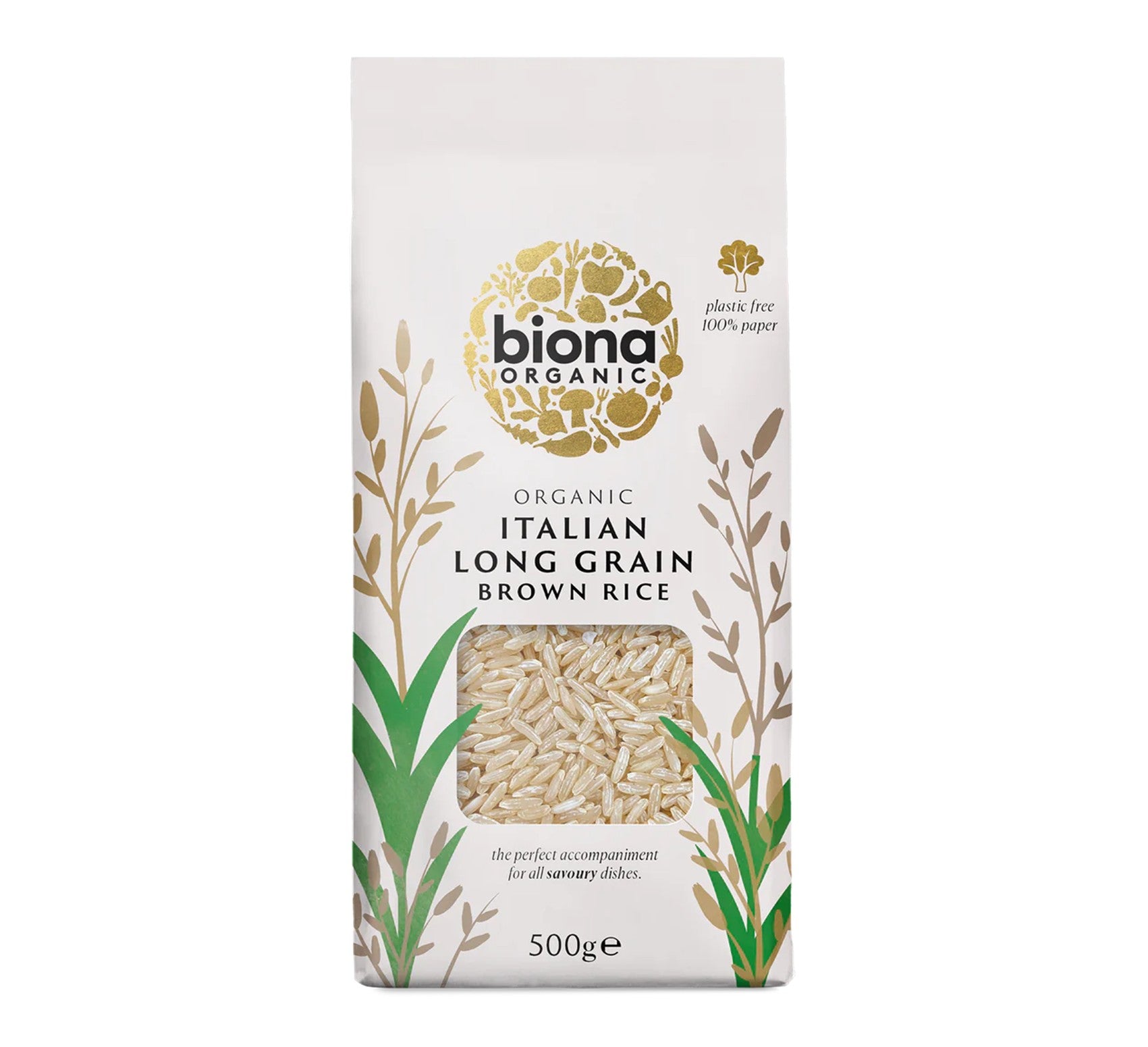 Italian Rice Brand Biona Organic Italian Long Grain Brown Rice 500g – Partridges