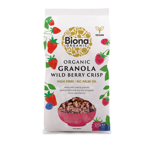 Biona Organic Wild Berry Crisp Granola 375g