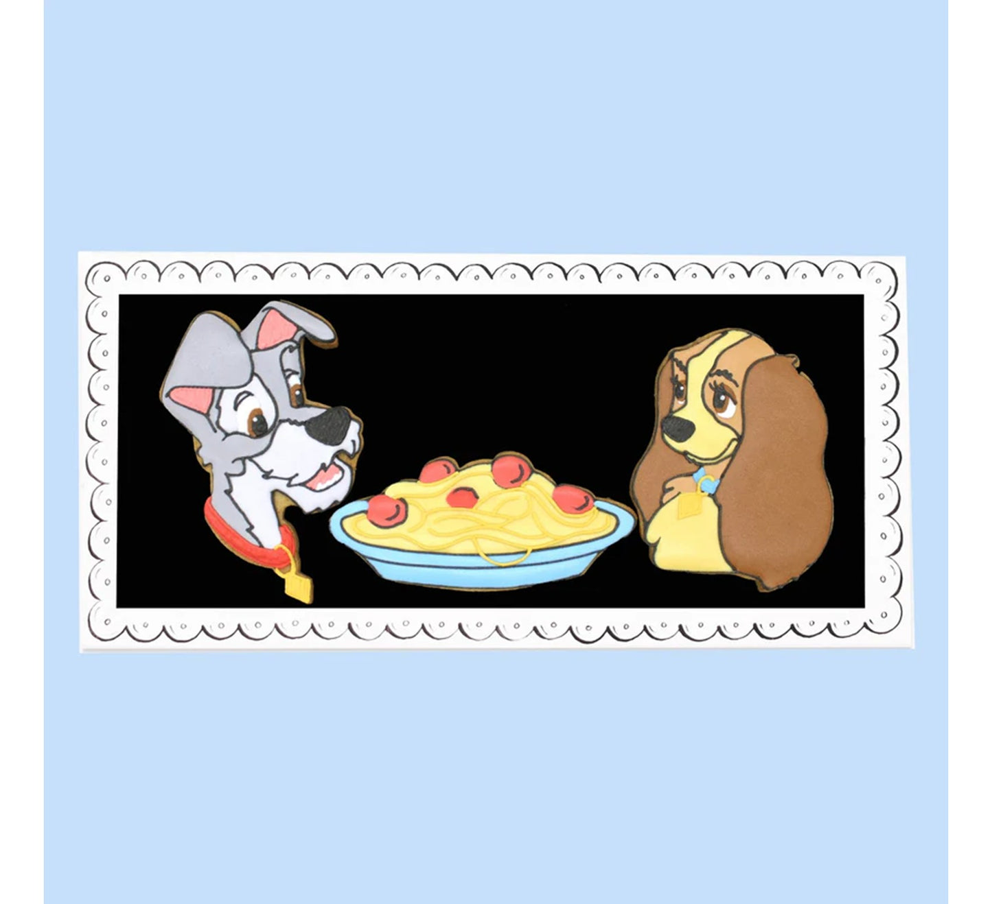 Biscuiteers Disney Lady and the Tramp Letterbox Biscuits 60g