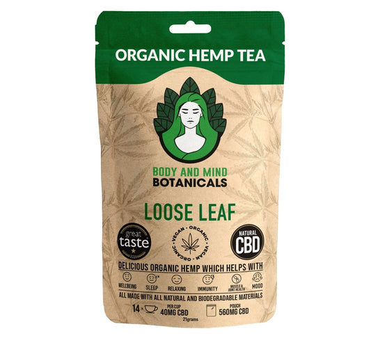 Body & Mind Botanicals Organic Hemp Loose Leaf Tea 15g
