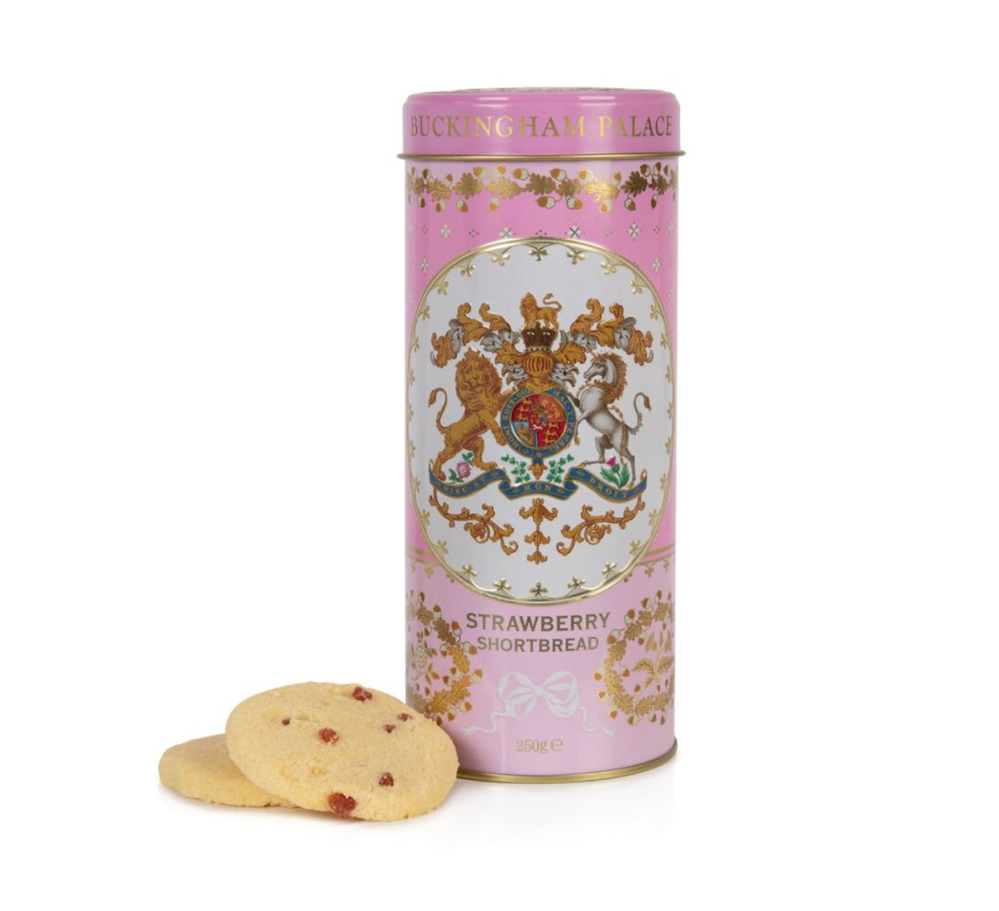 Buckingham Palace Strawberry and Clotted Cream Shortbread Biscuit Tin 250g