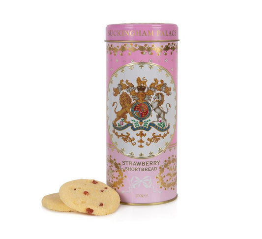 Buckingham Palace Strawberry and Clotted Cream Shortbread Biscuit Tin 250g