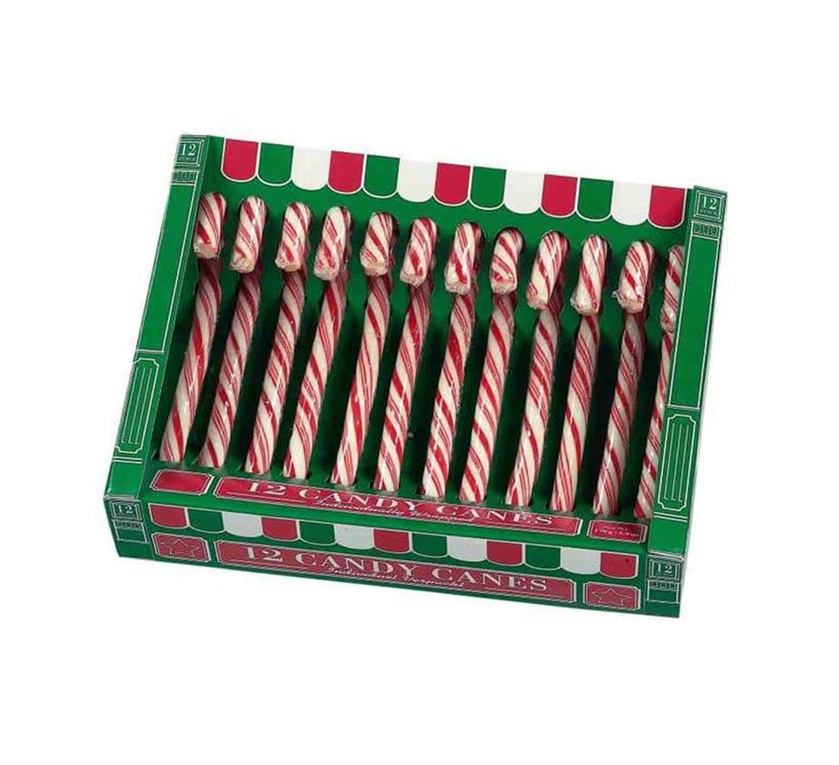 Red And White Candy Canes Box - Pack of 12