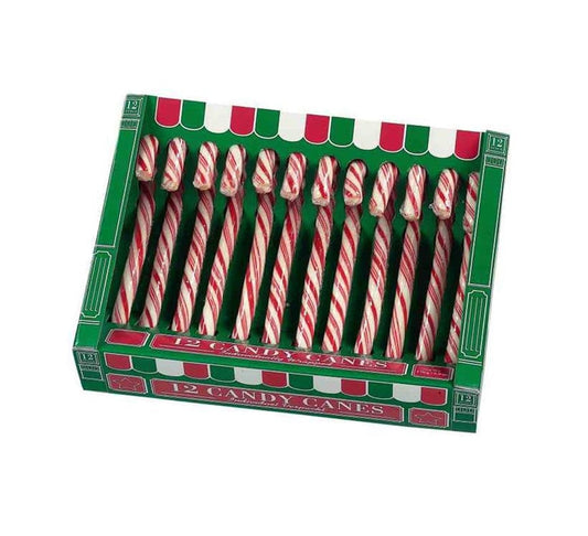 Red And White Candy Canes Box - Pack of 12