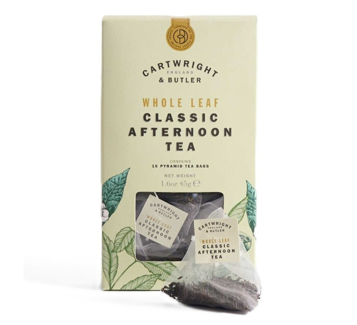 Cartwright & Butler Afternoon Carton Whole Leaf Tea Bags 45g