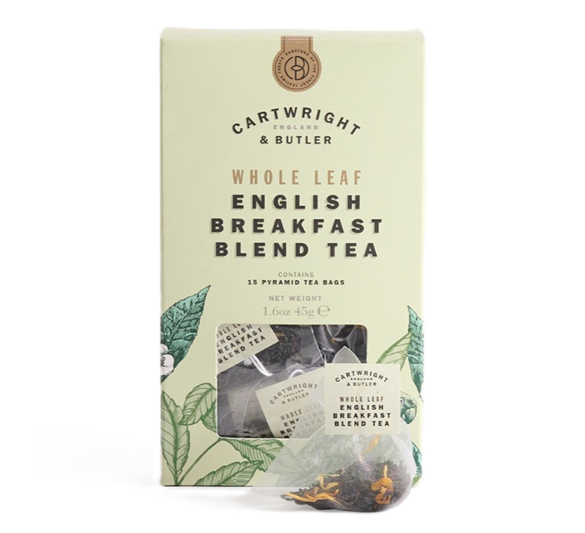 Cartwright & Butler English Breakfast Whole Leaf Tea Bags Carton 45g
