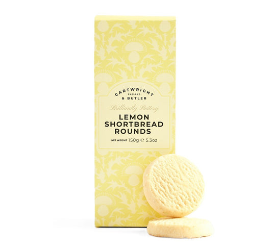 Cartwright & Butler Lemon Zest Shortbread Rounds in Carton 150g
