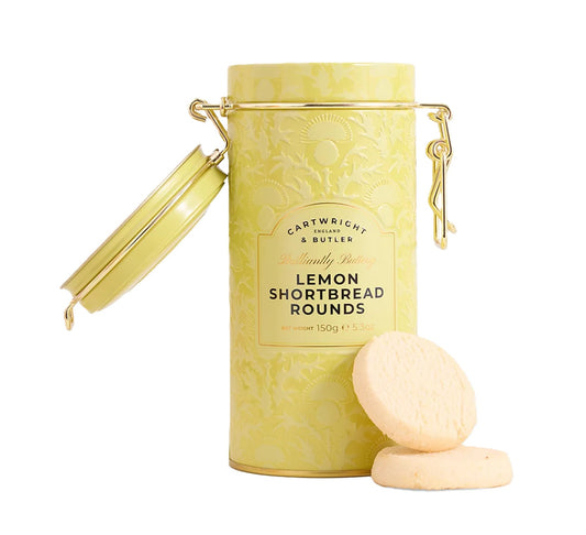 Cartwright & Butler Lemon Zest Shortbread Rounds in Tin 150g