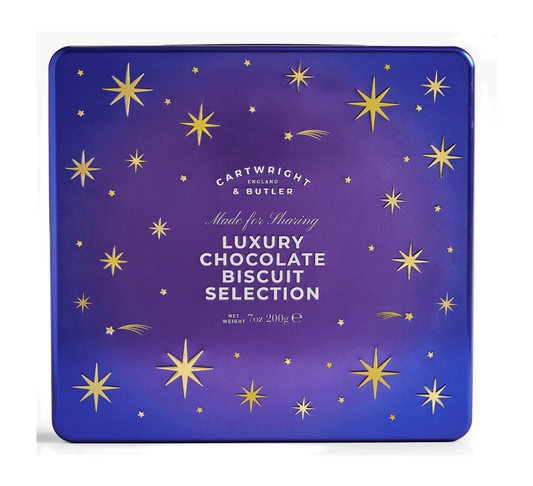 Cartwright & Butler Luxury Luxury Chocolate Biscuit Assortment Night Before Christmas Tin 200g