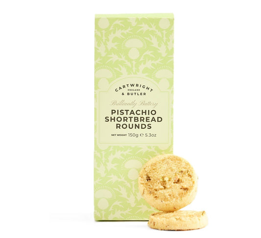Cartwright & Butler Pistachio Shortbread Rounds in Carton 150g