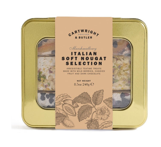 Cartwright & Butler Soft Italian Nougat Selection in Tin 240g
