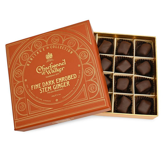 Charbonnel et Walker Fine Dark Enrobed Stem Ginger 180g