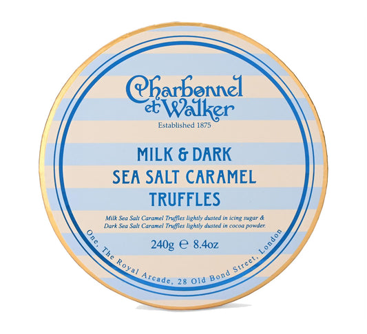 Charbonnel et Walker Milk and Dark Sea Salt Caramel Chocolate Truffles 240g
