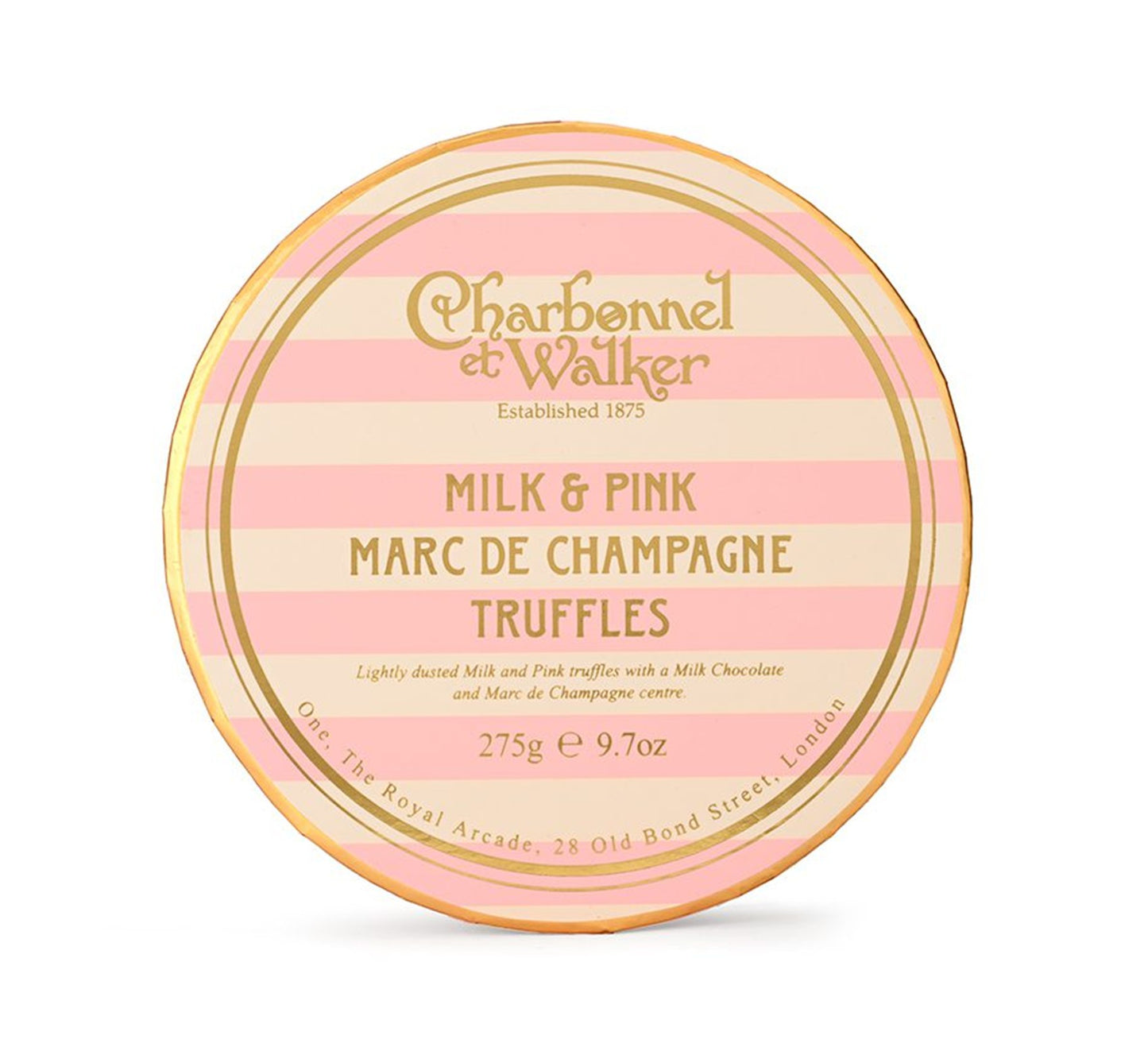 Charbonnel et Walker Pink & Milk Marc de Champagne Truffles 275g