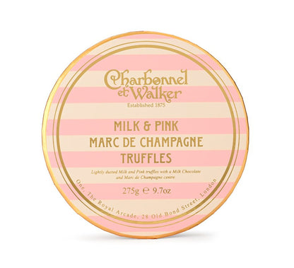 Charbonnel et Walker Pink & Milk Marc de Champagne Truffles 275g