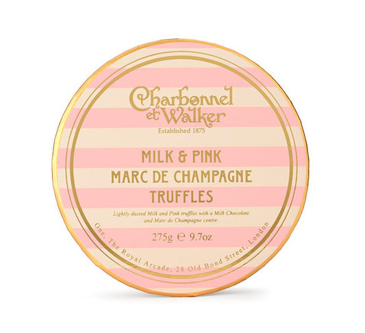 Charbonnel et Walker Pink & Milk Marc de Champagne Truffles 275g