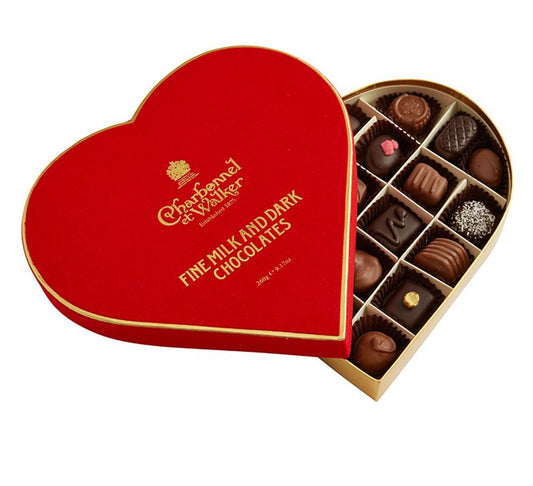 Charbonnel et Walker Red Velvet Heart – Milk & Dark Truffle Selection 275g
