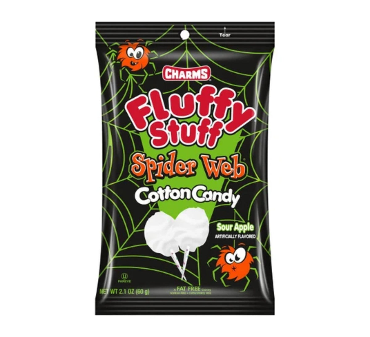 Charms Fluffy Stuff Spider Web Cotton Candy 60g