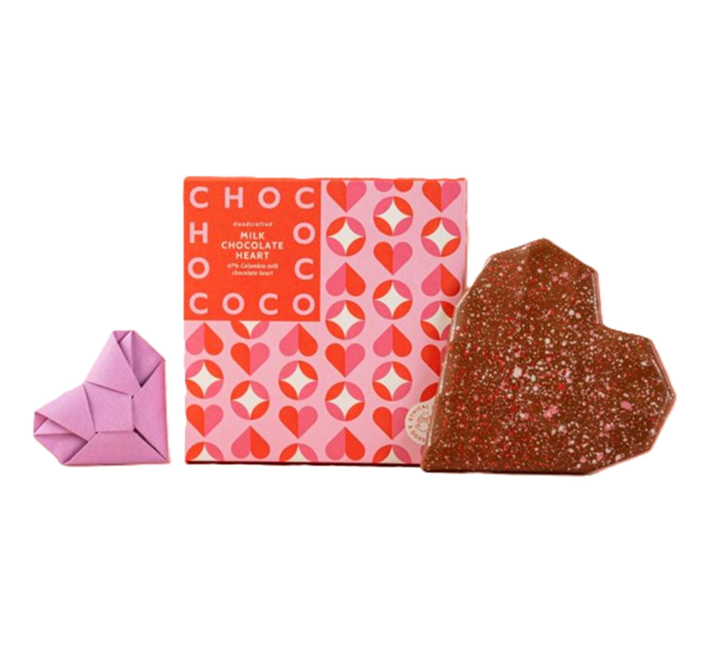 Chococo Milk Chocolate Heart Bar 75g
