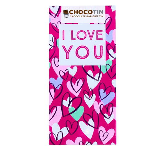 Chocotin Chocolate Bar Gift Tin I Love You 80g