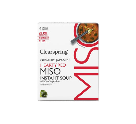 Clearspring Japanese Hearty Red Miso Instant Soup 32g