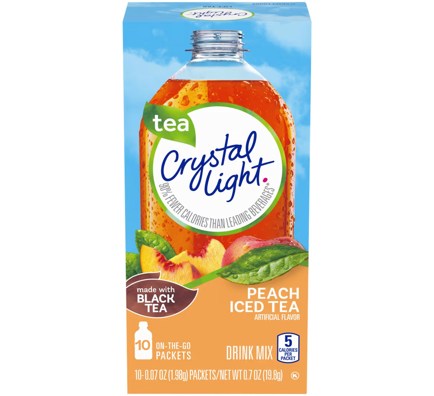 Crystal Light Peach Iced Tea Dink Mix 19g