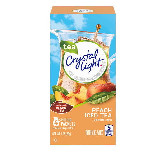 Crystal Light Peach Iced Tea Drink Mix 28g