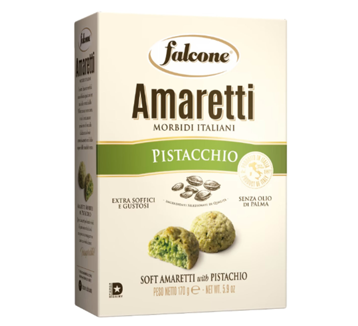 Falcone Italian Soft Amaretti - Pistachio 170g