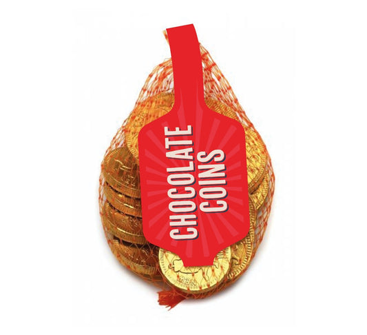 Gold Foiled Milk Chocolate Coins Net 50g