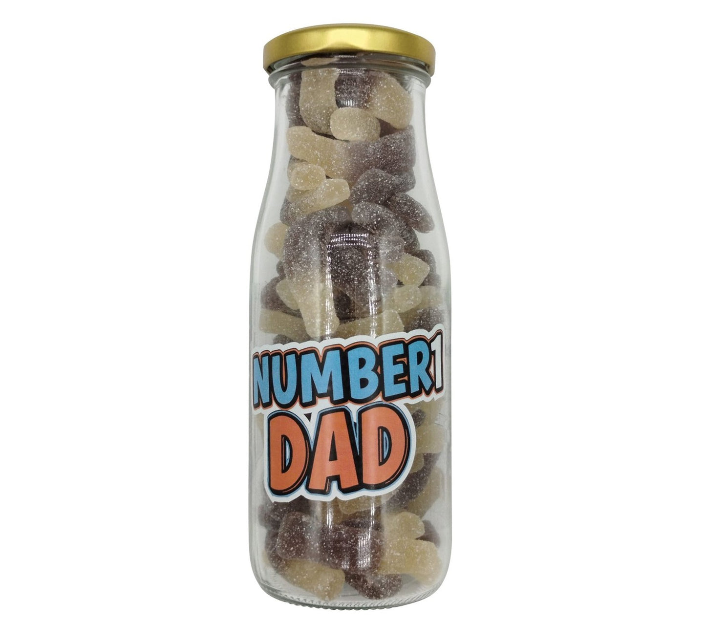 Halo Sweets Number 1 Dad Bottle of Cola Bottles Sweets 300g
