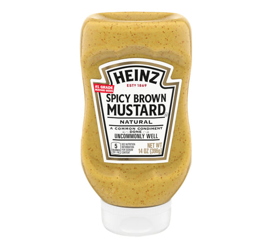 Heinz Spicy Brown Mustard 396g