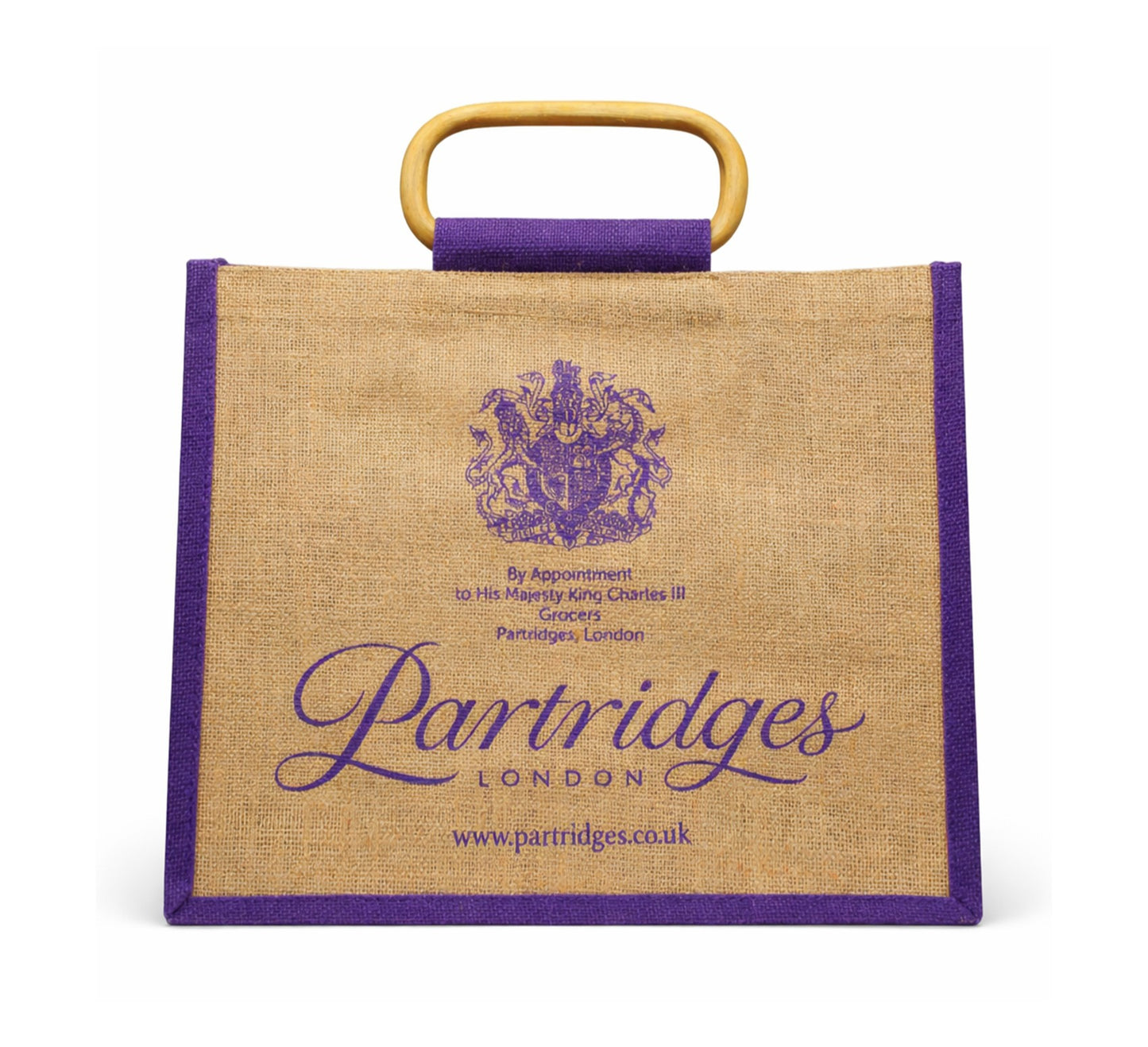 *NEW* Partridges Jute Bag with Cane Handle